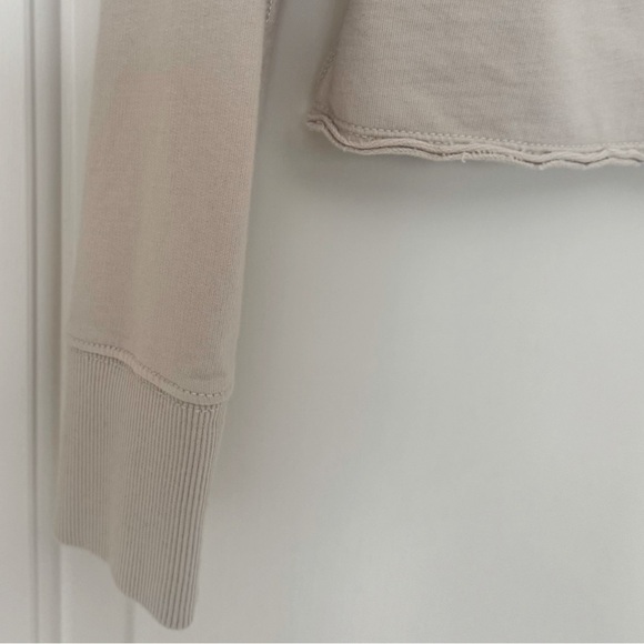 Urban Outfitters BDG 1970 ‘Khai’ Exposed Seam Cropped Sweatshirt Beige Small - Picture 10 of 12